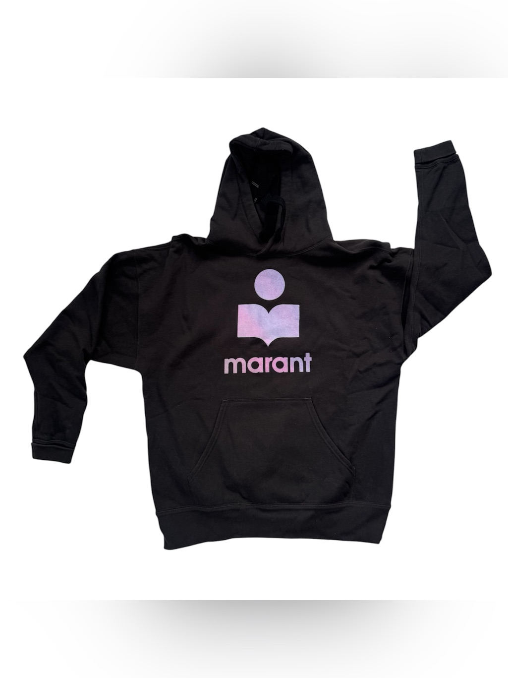 Isabel Marant Toile Mansel Logo Hoodie Black Purple Womenâs Size 44 Xl